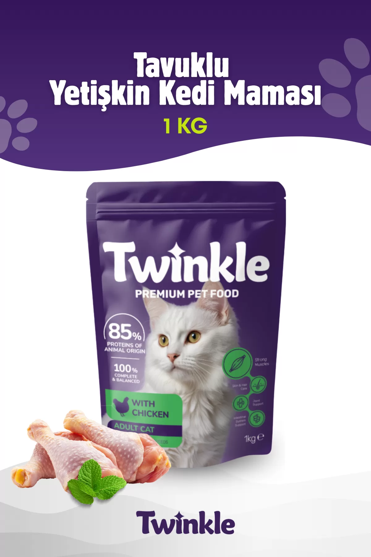 Tavuklu Yetişkin Kedi Maması 1 Kg — ürün görseli