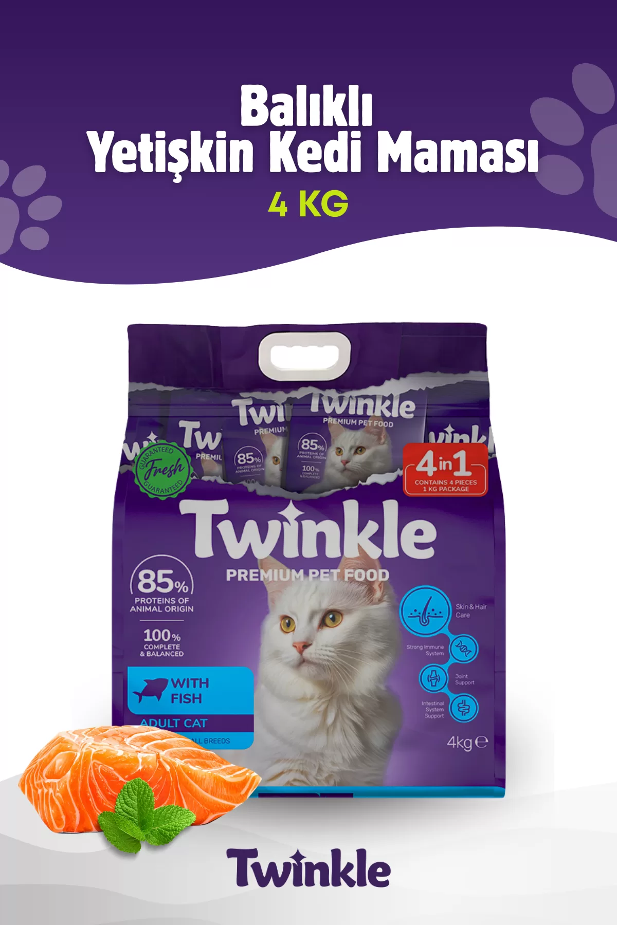 Balıklı Yetişkin Kedi Maması 4 Kg — ürün görseli