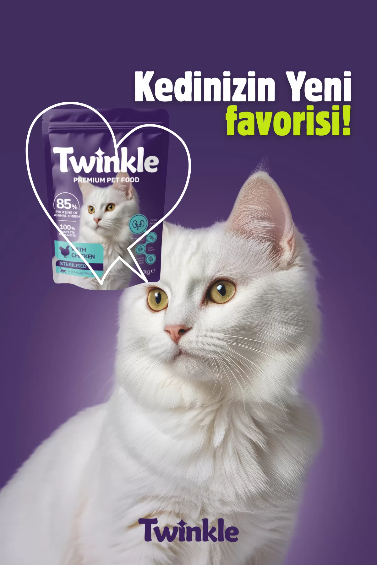 Tavuklu Kısırlaştırılmış Kedi Maması 1 Kg — ürün görseli