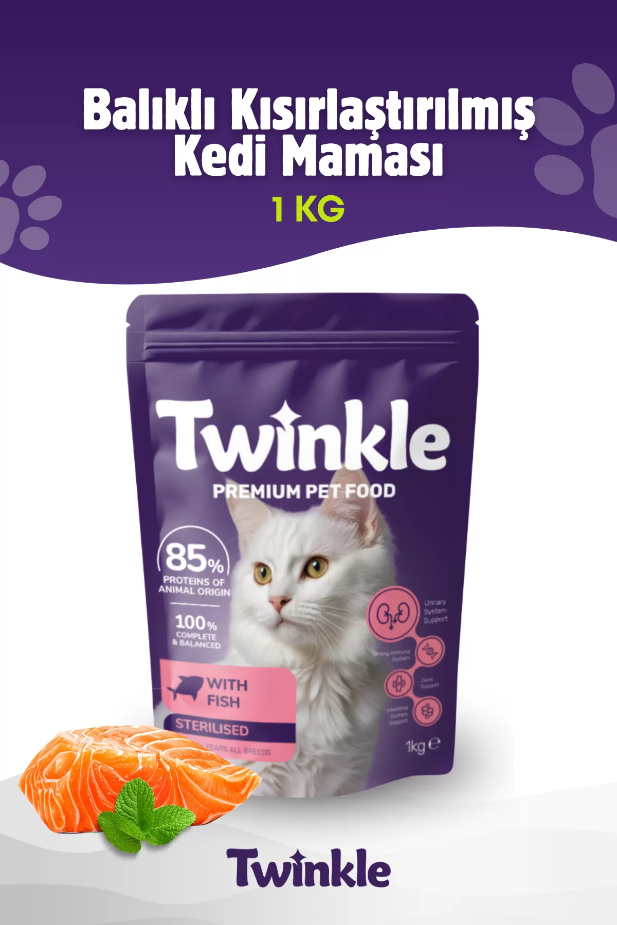 Balıklı Kısırlaştırılmış Kedi Maması 1 Kg — ürün görseli