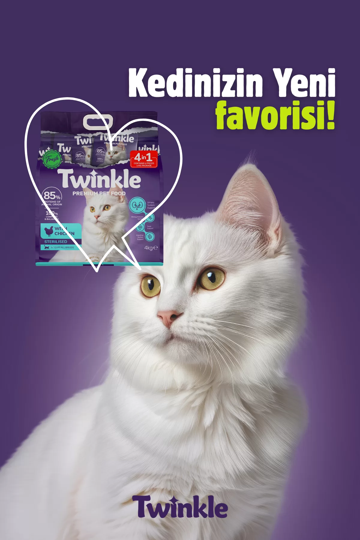 Tavuklu Kısırlaştırılmış Kedi Maması 4 Kg — ürün görseli