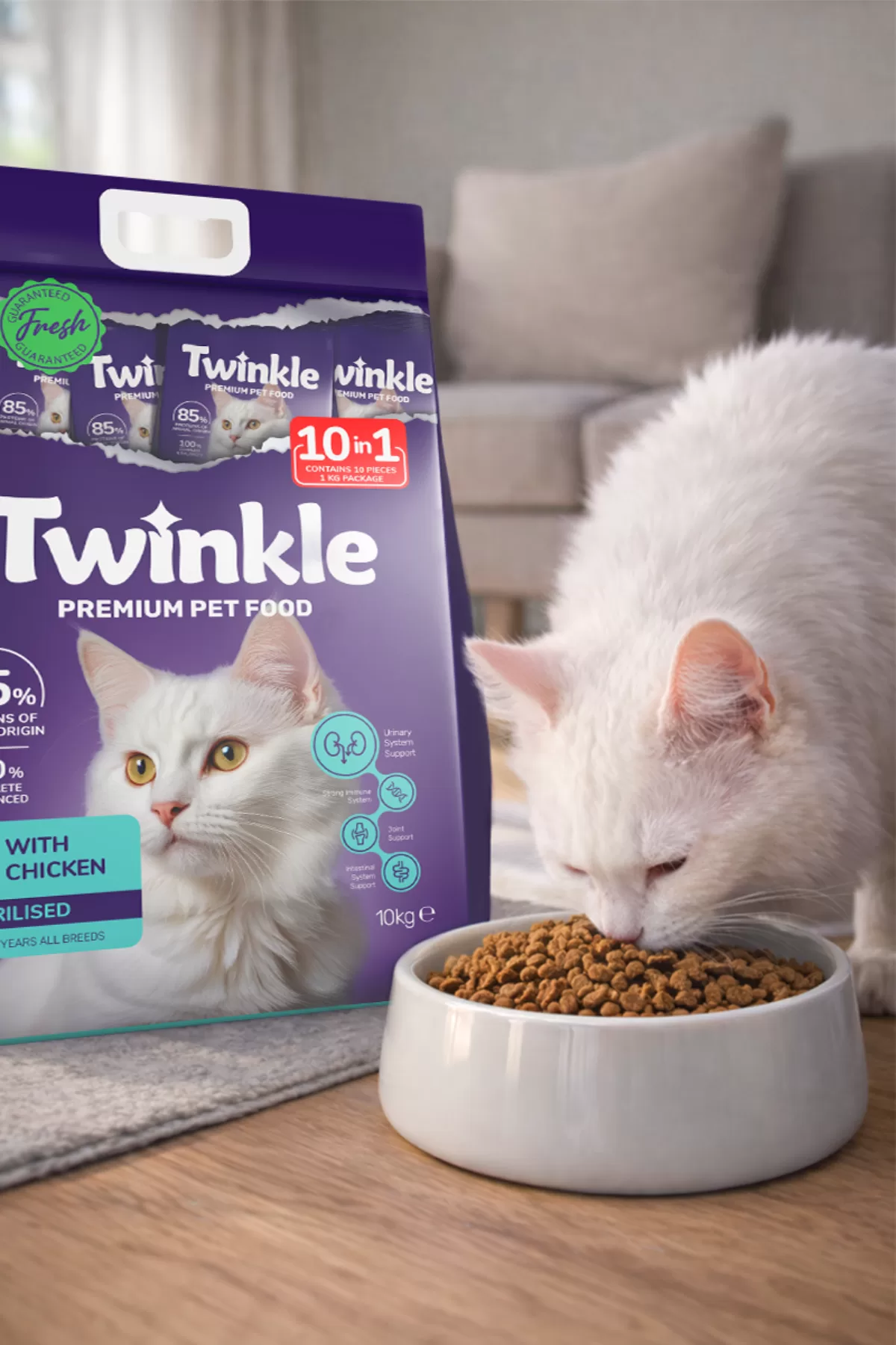 Tavuklu Kısırlaştırılmış Kedi Maması 10 Kg — ürün görseli